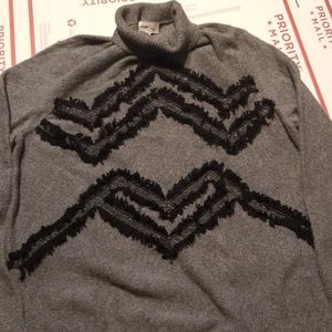 NWOT Ann Taylor Loft Chevron Fringe Sweater